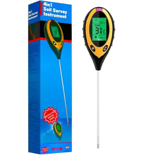 4-in-1 Digital Soil pH Meter & Plant Care Tool Kit